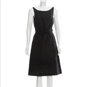 MaxMara Linen A-line Dress Black - Size 6